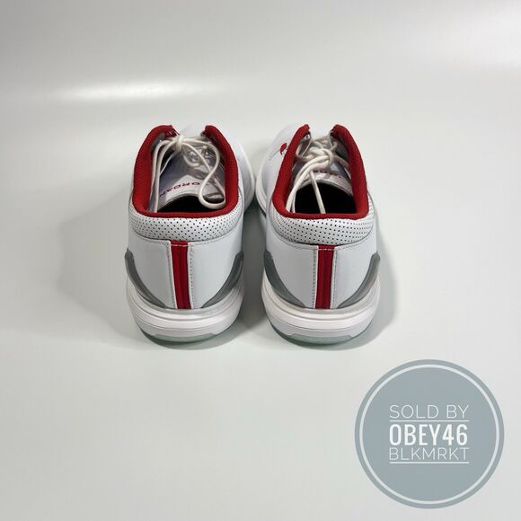 Nike Air Jordan ADG 5 Golf Spikeless Shoes White Fire Red FQ6642-101 Size 9.5